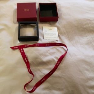 Cartier Porcelain Box w Cerf & Ribbon